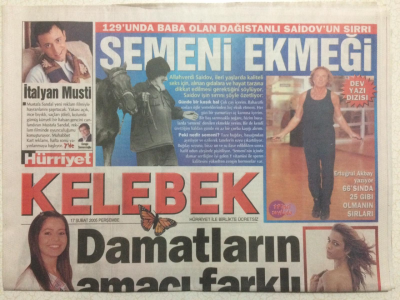 Hürriyet Gazetesi Kelebek 17 Şubat 2005 - Damatların Amacı Farklı GZ27002 - 1