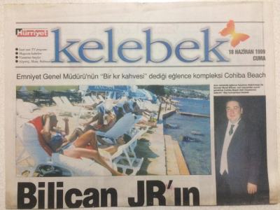 Hürriyet Gazetesi Kelebek 18 Haziran 1999 - Bilican JNın Olay Tesisleri GZ24967 - 1