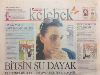 Hürriyet Gazetesi Kelebek 19 Ağustos 1997 - Bitsin Şu Dayak GZ27130 - 1