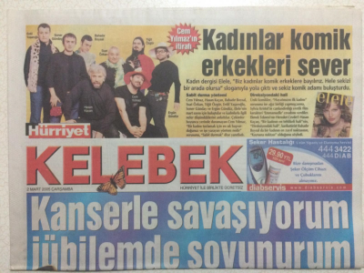 Hürriyet Gazetesi Kelebek 2 Mart 2005 - Cem Yılmazın İtirafı Kadınlar Komik Erkekleri Sever GZ27104 - 1