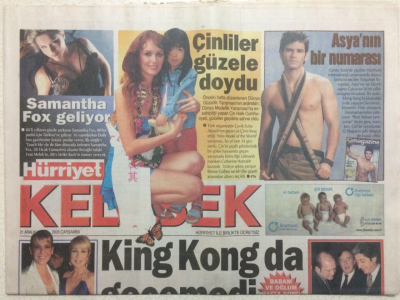 Hürriyet Gazetesi Kelebek 21 Aralık 2005 - Bülent Ersoya Olimpiyat Daveti,Tolgahan Sayışman Asyanın Bir Numarası GZ27066 - 1