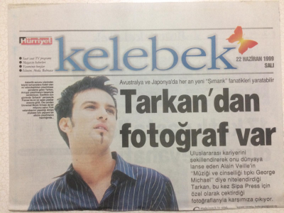 Hürriyet Gazetesi Kelebek 22 Haziran 1999 - Tarkandan Fotoğraf Var GZ24966 - 1