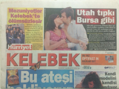 Hürriyet Gazetesi Kelebek 23 Mayıs 2005 - Ajda Pekkan Web Sitesini Açtı GZ27152 - 1