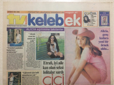 Hürriyet Gazetesi Kelebek 24 Mayıs 1996 - Berna Laçinle Bilinmeyene Yolculuk GZ27116 - 1