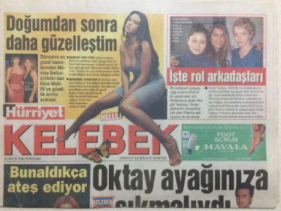 Hürriyet Gazetesi Kelebek 25 Mayıs 2006 - Teoman,Oktay Ayağımıza Sıkmalıydı GZ27085 - 1