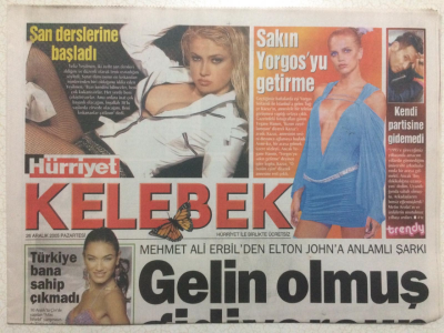 Hürriyet Gazetesi Kelebek 26 Aralık 2005 - Mehmet Ali Erbilden Şarkı GZ27073 - 1