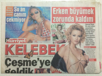 Hürriyet Gazetesi Kelebek 26 Ekim 2005 - Gamze Özçelik,Erken Büyümek Zorunda Kaldım GZ27006 - 1