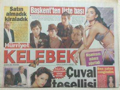 Hürriyet Gazetesi Kelebek 26 Ocak 2006 - Fatih Terim,Satın Almadık Kiraladık GZ27079 - 1