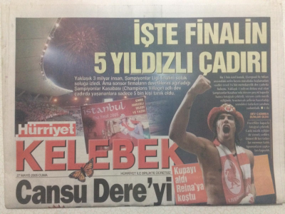Hürriyet Gazetesi Kelebek 27 Mayıs 2005 - Cansu Dereyi Kovdular, Nükhet Duru Yunanistanda GZ27150 - 1