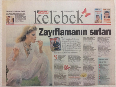 Hürriyet Gazetesi Kelebek 28 Ağustos 1998 - Zayıflamanın Sırları GZ24961 - 1