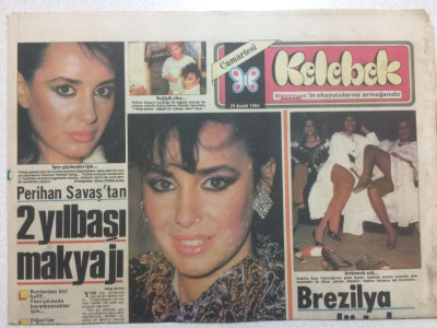 Hürriyet Gazetesi Kelebek 29 Aralık 1984 - Perihan Savaştan Yılbaşı Makyajı,İbrahim Tatlıses İle Evleniyorlar GZ24948 - 1