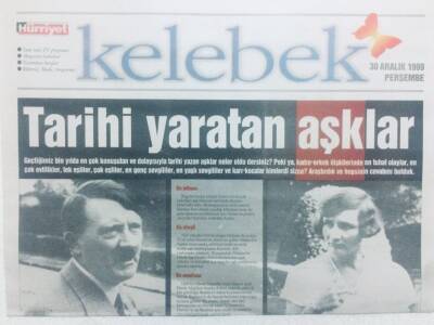 Hürriyet Gazetesi Kelebek 30 Aralık 1999 - Tarihi Yaratan Aşklar GZ42225 - 1