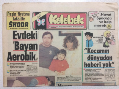 Hürriyet Gazetesi Kelebek 30 Nisan 1985 - Yazar Nesrinin Gerçek Romanı GZ24941 - 1