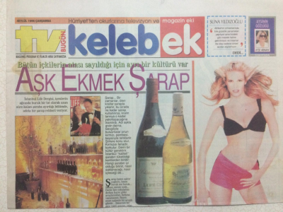 Hürriyet Gazetesi Kelebek 4 Eylül 1996 - Kaçamak Aşkların Yıldızı Podyumdan Sinemaya GZ27126 - 1