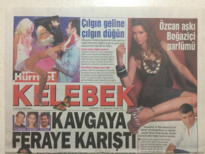 Hürriyet Gazetesi Kelebek 6 Aralık 2005 - Mustafa Sandal Bosnaya Gönül Almaya Gitti GZ27106 - 1