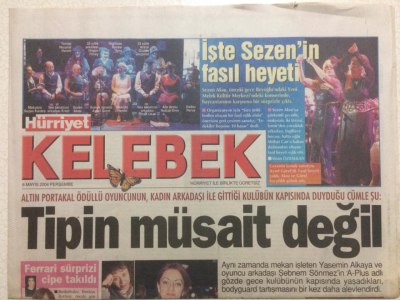 Hürriyet Gazetesi Kelebek 6 Mayıs 2004 - İşte Sezen Aksunun Fasıl Heyeti GZ27022 - 1