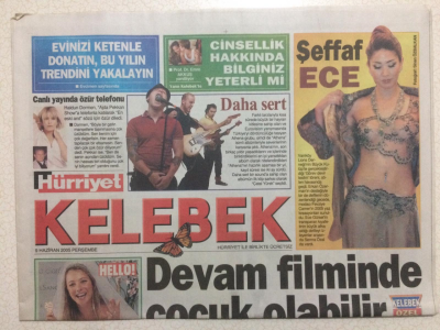 Hürriyet Gazetesi Kelebek 9 Haziran 2005 - Cinsellik Hakkında Bilginiz Yeterlimi? GZ24930 - 1