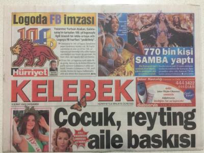 Hürriyet Gazetesi Kelebek 9 Şubat 2005 - Seda Sayan Başanmanın Arka Planı,Çocuk,Reyting,Aile Baskısı GZ24999 - 1