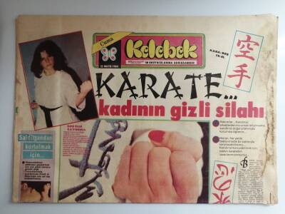 Hürriyet Gazetesi Kelebek Ek 25 Mayıs 1984 Kadının Gizli Silahı Karate -GZ14608 - 1