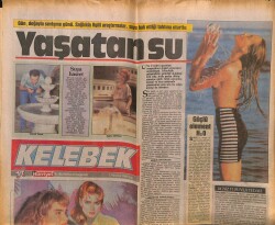 Hürriyet Gazetesi Kelebek Eki 1 Ağustos 1989 - Eşref Kolçak,Yeşilçamın Tadı Kalmadı GZ63851 - 1