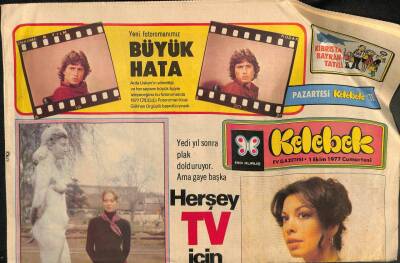 Hürriyet Gazetesi Kelebek Eki 1 Ekim 1977 - Itır Esenin Yıkılan Hayalleri GZ114086 - 1