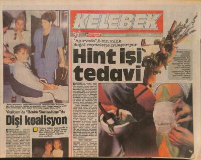 Hürriyet Gazetesi Kelebek Eki 1 Ekim 1986 - Benim Sinemalarım Filmi ve Hülya Avşar, Hamiyet Yüceses, Tarık Tarcan GZ126398 - 1