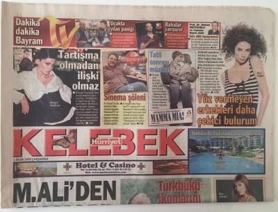 Hürriyet Gazetesi Kelebek Eki 1 Ekim 2008 - Çağla Şikel Türkbükü İkonlarını Çok Abartılı Buluyorum GZ28347 - 1