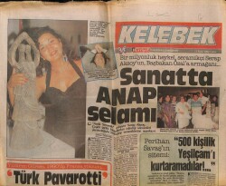 Hürriyet Gazetesi Kelebek Eki 1 Eylül 1989 - Perihan Savaşın Sitemi GZ61932 - 2