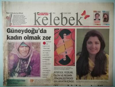 Hürriyet Gazetesi Kelebek Eki 1 Eylül 1998 Güneydoğuda Kadın Olmak Zor -GZ37014 - 1