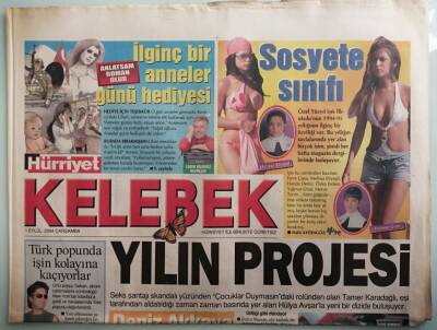 Hürriyet Gazetesi Kelebek Eki 1 Eylül 2004 Türk Popunda İşin Kolayına Kaçıyorlar - GZ37759 - 1