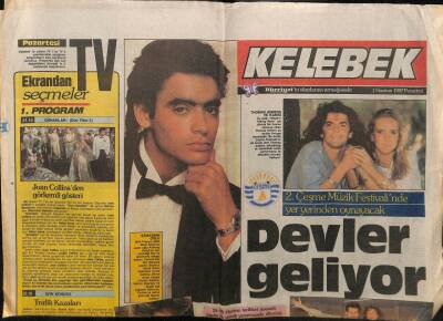 Hürriyet Gazetesi Kelebek Eki 1 Haziran 1987- Devler Geliyor GZ63744 - 2