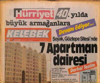 Hürriyet Gazetesi Kelebek Eki 1 Haziran 1988 - Ahmet Özhan Arı Gibi... GZ93985 - 1