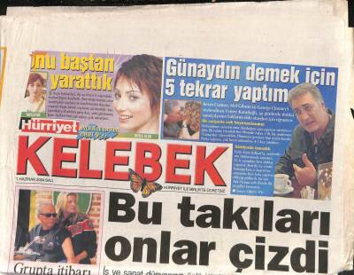 Hürriyet Gazetesi Kelebek Eki 1 Haziran 2004 - Tamer Karadağlı Günaydın Demek İçin 5 Tekrar Yaptım GZ90453 - 1
