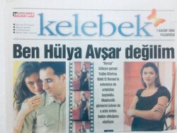 Hürriyet Gazetesi Kelebek Eki - 1 Kasım 1999 - Tuğba Altıntop Ben Hülya Avşar Değilim GZ43459 - 1