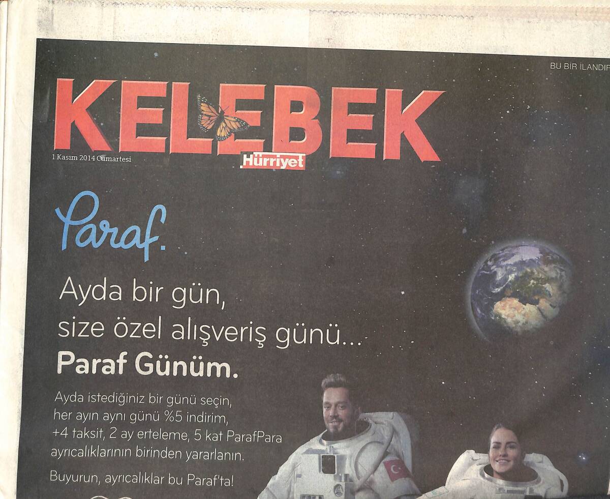 Hürriyet Gazetesi Kelebek Eki 1 Kasım 2014 - Hande Soral: Aşıkken Biyolojim Değişiyor - Serenay Sarıkaya Çağatay Ulusoy Barıştılar GZ135831 - 1