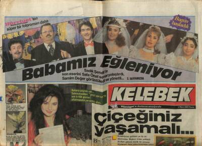 Hürriyet Gazetesi Kelebek Eki 1 Mart 1987 - Çiçeğiniz Yaşamalı GZ61949 - 2