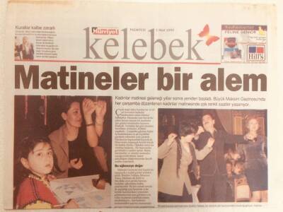 Hürriyet Gazetesi Kelebek Eki 1 Mart 1999 - Matineler Bir Alem GZ38972 - 1