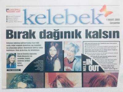 Hürriyet Gazetesi Kelebek Eki 1 Mart 2000 - Bırak Dağınık Kalsın GZ41795 - 1