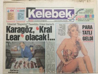 Hürriyet Gazetesi Kelebek Eki 1 Nisan 1992 - Ahu Tuğbaya Para Tatlı Geldi GZ34420 - 1