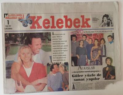 Hürriyet Gazetesi Kelebek Eki 1 Ocak 1997 - Şarkıcı Julıo Iglesıasın İtirafı Hayatım Bir Tango GZ31359 - 1