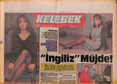 Hürriyet Gazetesi Kelebek Eki 1 Şubat 1988 - Müjde Ar , Üç Ay Londrada Dil Eğitimi Görecek GZ93904 - 1