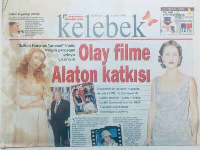Hürriyet Gazetesi Kelebek Eki 1 Şubat 1999 - Olay Filme Alaton Katkısı GZ42250 - 1