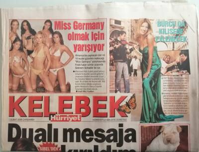 Hürriyet Gazetesi Kelebek Eki 1 Şubat 2006 Sibel Candan Gülben Ergene Sitem - GZ44374 - 2