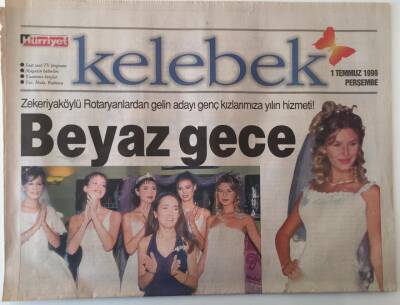 Hürriyet Gazetesi Kelebek Eki 1 Temmuz 1999 - Ebru Şallı Hayatına Giren Erkekleri de Zayıflatıyor GZ18084 - 1