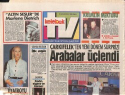 Hürriyet Gazetesi Kelebek Eki 10 Ağustos 1993 - Orhan Gencebay Yeni Dizisinde Ünlü Besteci Ergüder Yoldaşın Hayatını Ekrana Getirecek GZ96828 - 1
