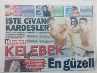Hürriyet Gazetesi Kelebek Eki - 10 Ağustos 2005 - Banu Alkanın İlginç İddiası GZ46697 - 1
