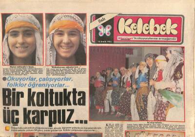 Hürriyet Gazetesi Kelebek Eki 10 Aralık 1985 - Bakırköyün Belkıs Akkalesi GZ114219 - 1