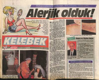 Hürriyet Gazetesi Kelebek Eki 10 Aralık 1988 - Hacopulo Pasajında Bir Masal Gecesi GZ82810 - 1