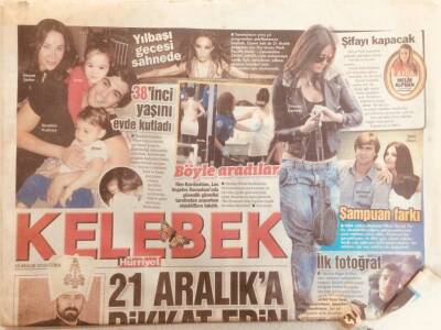 Hürriyet Gazetesi Kelebek Eki 10 Aralık 2010 - İbrahim Kutluay 38.Yaşını Eşi Ve Çocuğuyla Evde Kutladı GZ40109 - 1