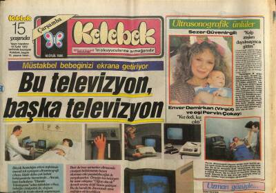 Hürriyet Gazetesi Kelebek Eki 10 Eylül 1986 - Sezer Güvenirgil Kalp Atışları Duyulmayınca Gittim GZ94103 - 1